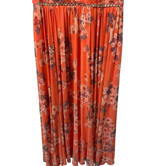 Enfocus Dress Size 8P Floral Sleeveless Maxi Dress With Rhinestone Detail - Picture 6 of 12